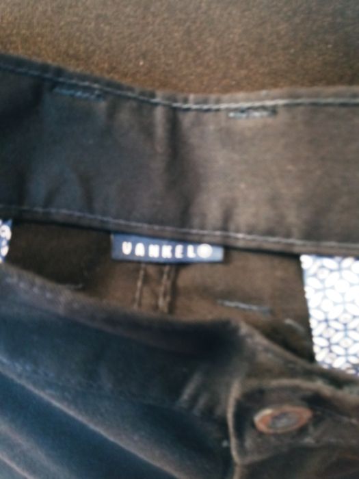 Spodnie granat 2XL proste bawelna klasyka