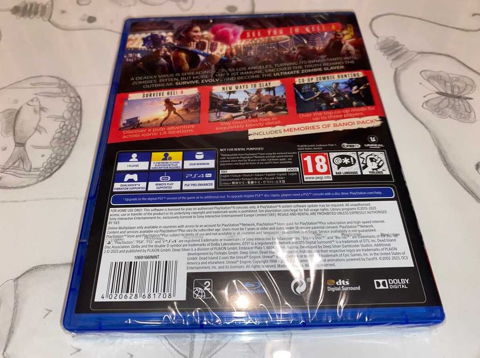 Dead Island 2 Ps4 polska wersja nowa folia