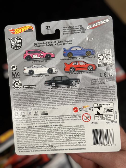 Hot Wheels zestaw Modern Classics 2020 Civic Kitty Impreza 22B VW Jett