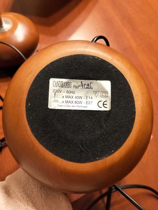 Candeeiros de mesa de cabeceira