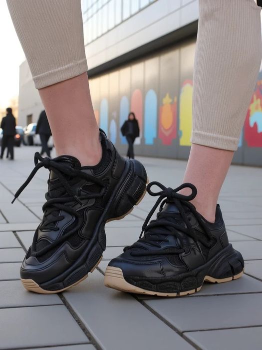 5 KOLORÓW 36 37 38 sneakersy 39 40 41 na platformie sznurowane adidasy