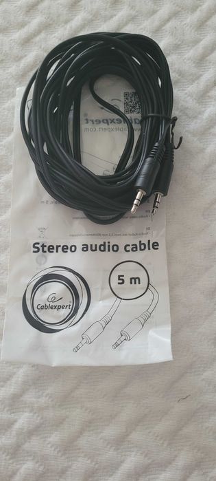 Kabel Stereo audio 5 m nowy