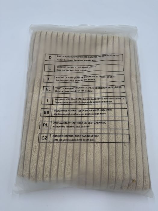 Zestaw 2 poszewek bezowych 50x50