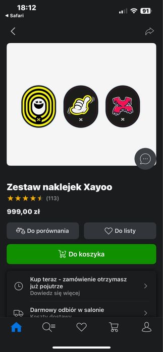 Wlepki kolekcjonerskie bardzo rzadkie streamera xayoo
