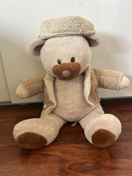 Maskotka miś pluszowy beżowy dla dzieci