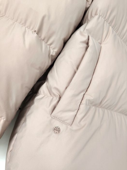 Kurtka zimowa Massimo dutti 36 S różowa pudrowy róż puchowa pikowana