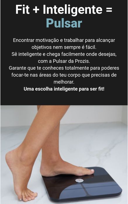 Balança fitness com monitor cardiaco