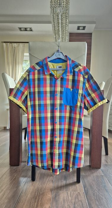 Koszula męska Cropp XL kolorowa kratka krótki rękaw