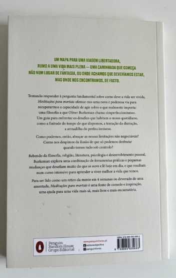 Oliver Burkeman - Meditações para Mortais ( Novo-portes gratuitos)