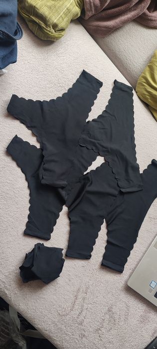 majtki laserowo ciete, stringi XL 5szt