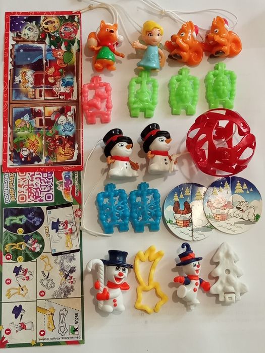 Продам киндер игрушки из Рождественских, Новогодних и Пасхальных серий