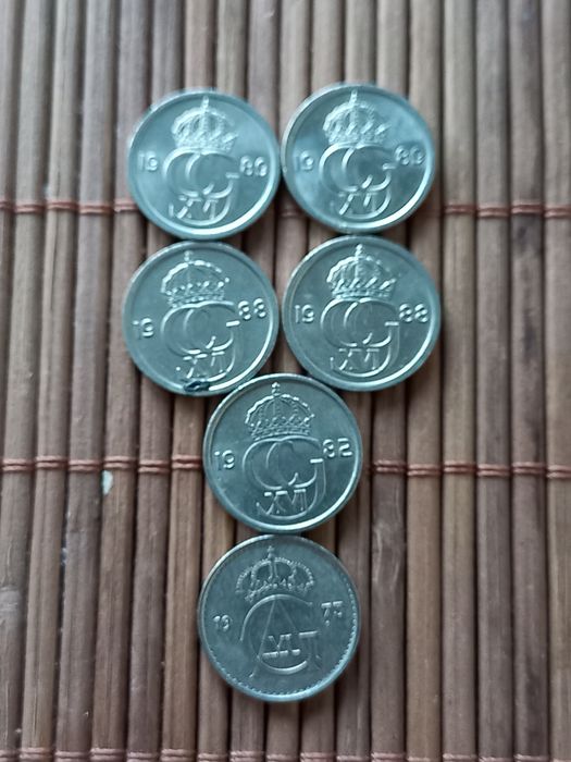 Monety 10 ore Szwecja 1973/89