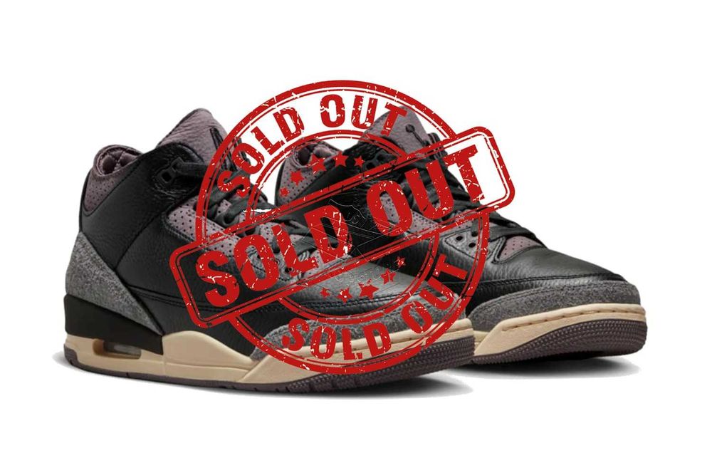 Nike AIR JORDAN 3 A Ma Maniére Black and Flat Pewter – Buty | FZ4811–001