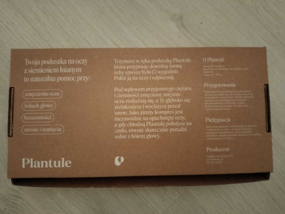 Plantule poduszka na oczy