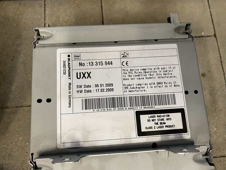 Nawigacja Opel Insignia A DVD 800 kompletna wyświetlacz