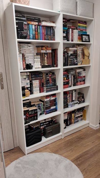 Rezerwacja regał HORNSENS 2 szt biały 5 półek 70x197 jak nowy