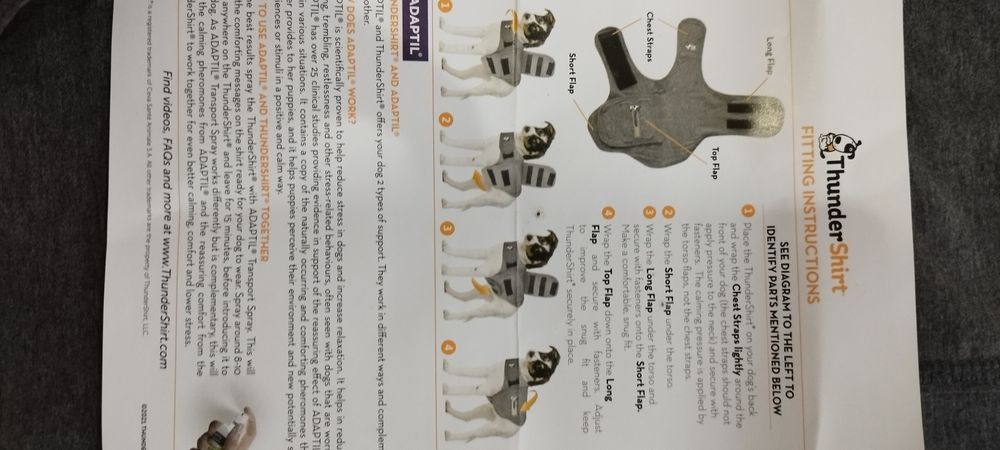 Colete relaxante anti stress para cão