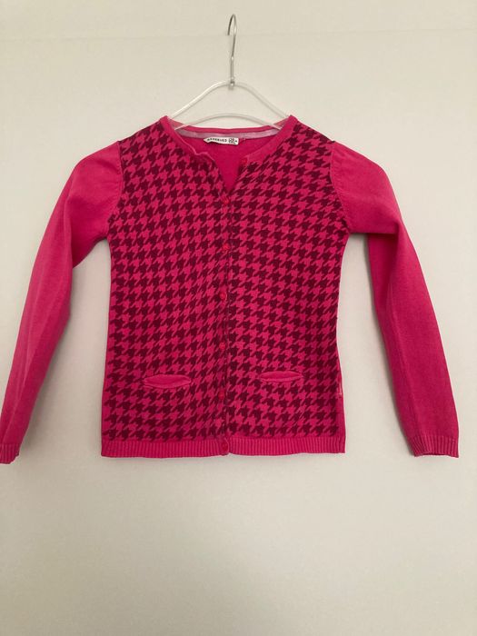 Sweter srozpinany w pepitkę Reserved rozm. 128