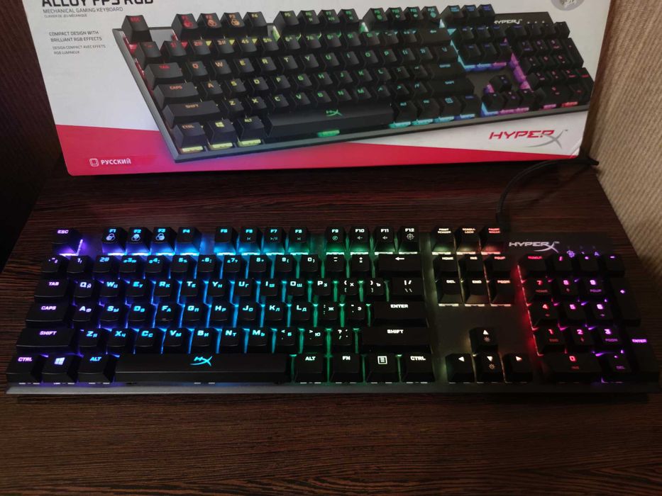 Механическая клавиатура HyperX Alloy FPS RGB Kailh Speed Silver