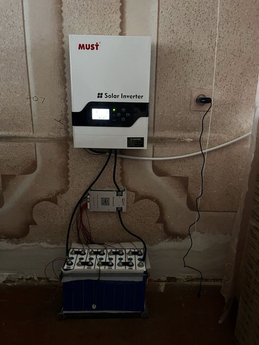 Інвертор Must 3.2кВтSmart BMS+батареї LifePot4 Ave 105Ah