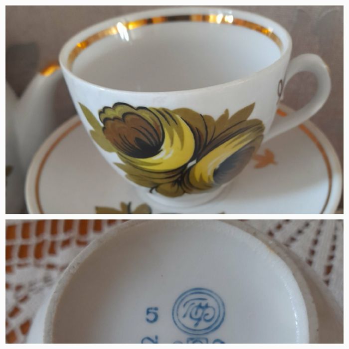 Чайні сервізи 3 шт і 1 кавовий часів СРСР