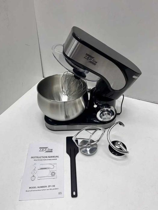 Планетарный миксер тестомес ZP-136 тістоміс планетарний міксер 6 л.
