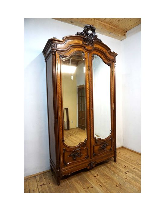WYSOKA PAŁACOWA szafa ludwik Francja mahoń wys. 281cm