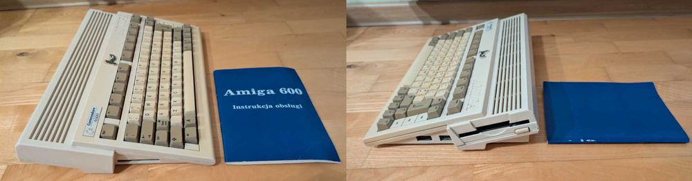 Konsola Amiga 600 Duży zestaw z akcesoriami 40 Dyskietek