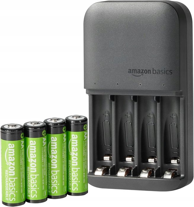 outlet ładowarka amazon hptch0035 + 4 akumulatorki amazon r6 2000mah