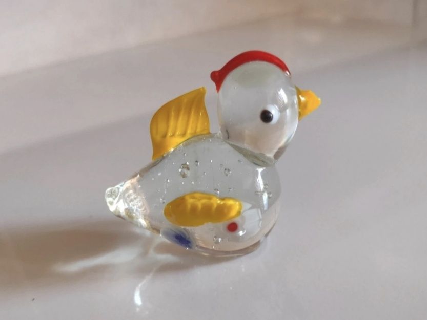 Szklany Kogut Stary Unikat