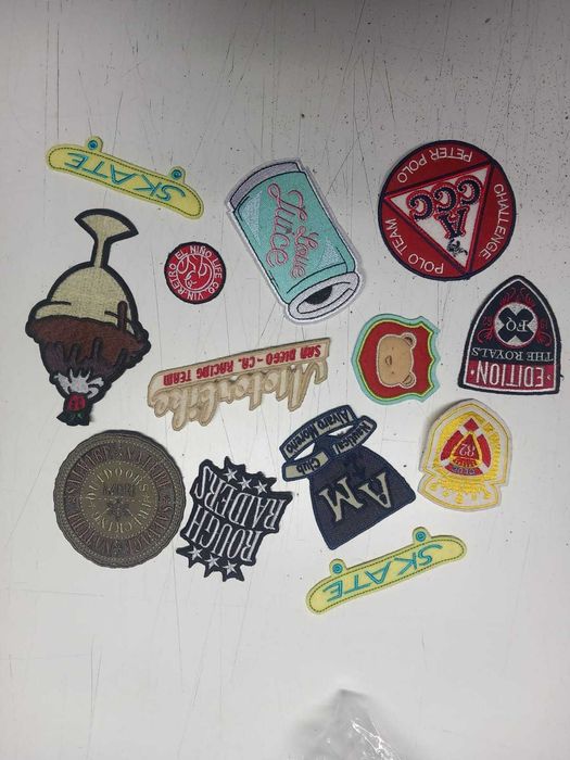 500 patchs bordados - várias medidas - vários modelos