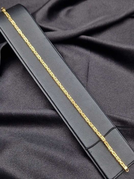 Piękna Złota Bransoletka Królewska 12,89G P585 21,5CM