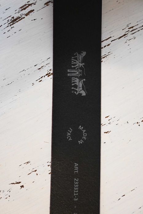 Levi's pasek fioletowy 80cm skóra naturalna