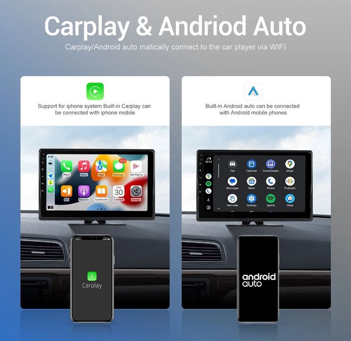 Kit 4 Câmaras e Monitor 10" WiFi Carplay Android Auto GPS 2/32GB