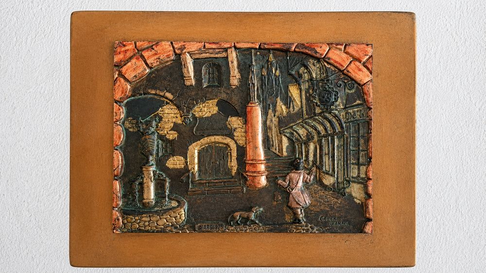 Quadro Decorativo em Cobre em Relevo – Granada (Espanha)