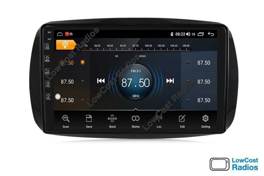 Auto Rádio 9' SMART 2014 a 2020 | GPS ANDROID BT USB APPS WIFI (453)