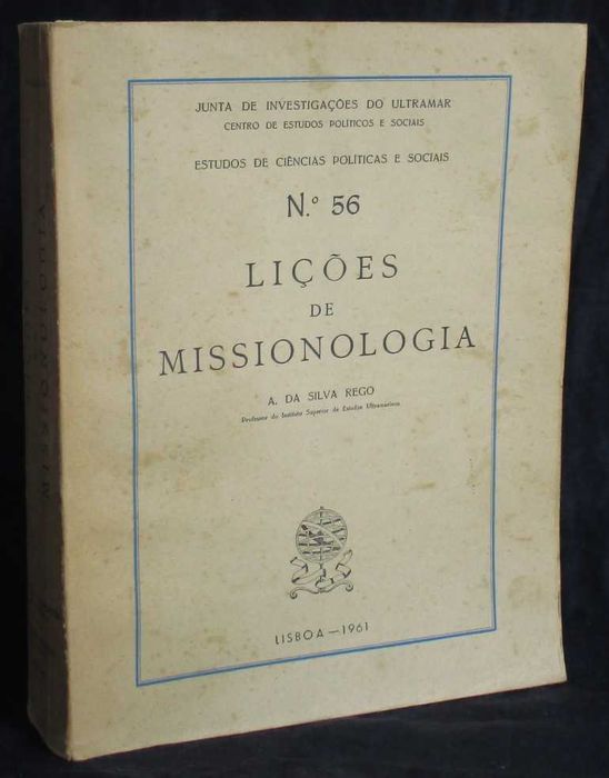 Livro Lições de Missionologia Silva Rego 1961