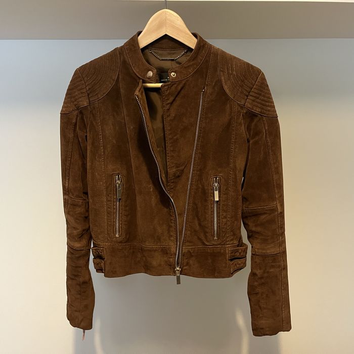 Casaco em pele genuina MANGO (tamanho S)