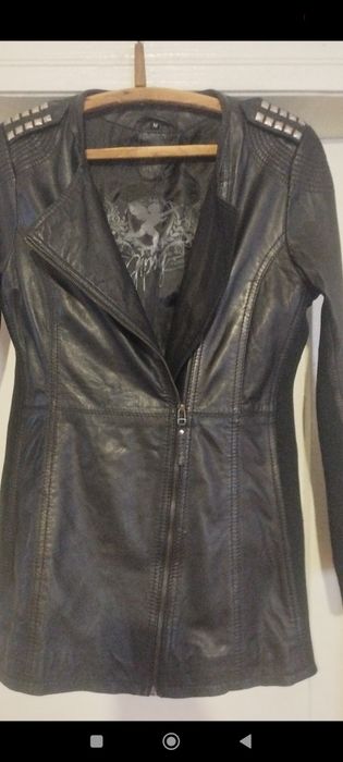 Вінтажна кожана куртка -плащ бренду GIPSY