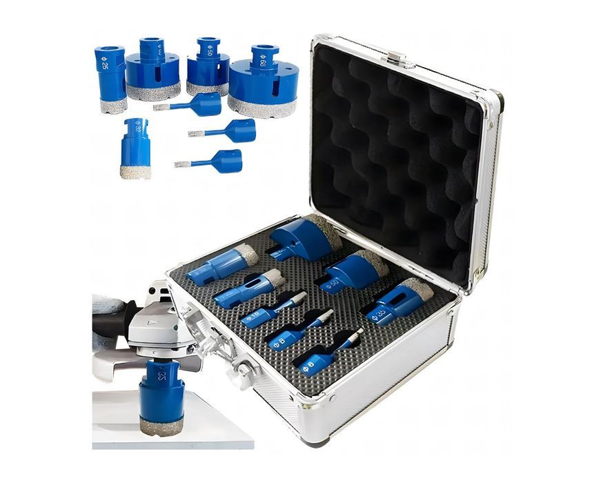 Zestaw Otwornic Koronki Wiertła Diamentowe do Gresu Płytek 6-68 mm