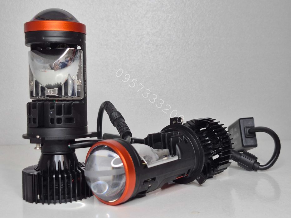 Нові Y5 H4 двочіпові міні-лінзи Bi-LED 100Вт 6000К CANbus Гарантія