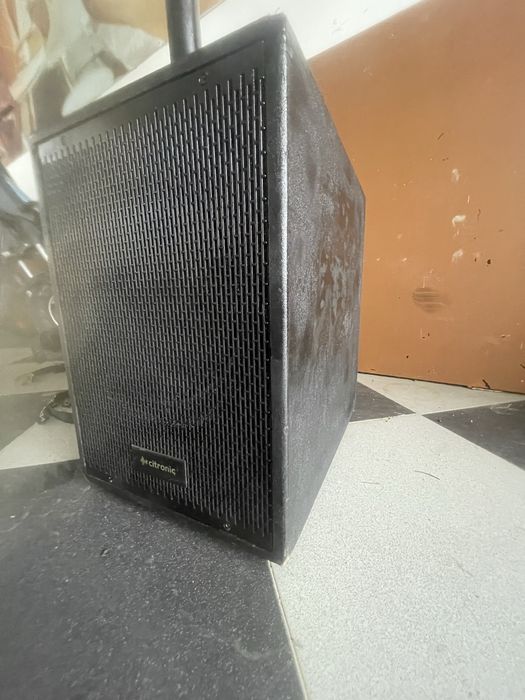 Sistema de som Alta qualidade P.A coluna e subwoof +pedestal para micr