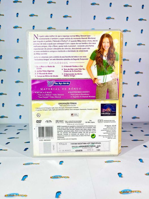 DVD Hannah Montana 2ª Temporada Disco 1