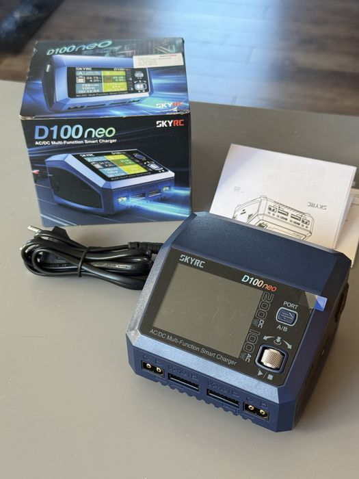SkyRC D100neo Ładowarka Dwukanałowa AC DC 100W 200W 6S LiPo LiFe Lilon