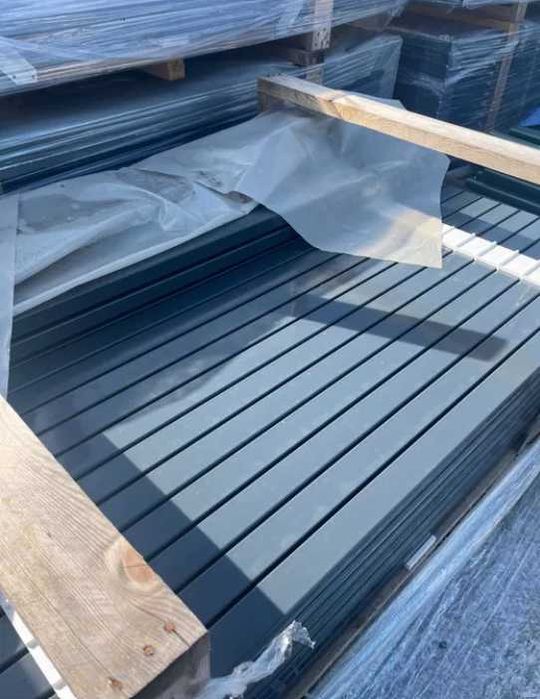 Słupek ocynk + malowany proszkowo 60x40x1,5m Grafit Antracyt - 200 wys