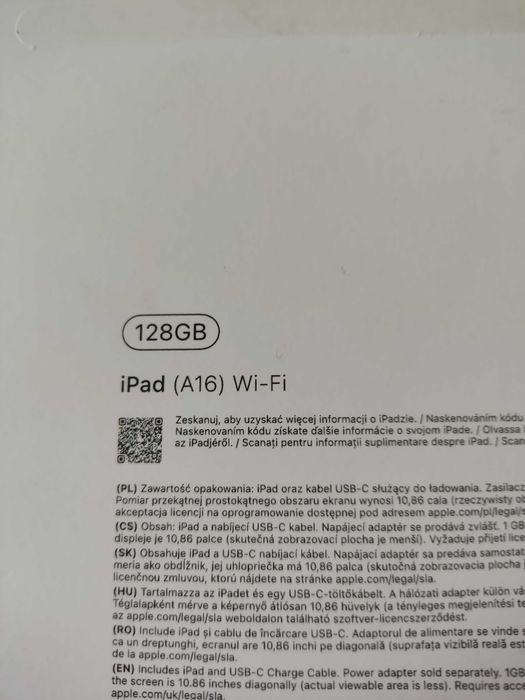 iPad A16  z 2025 roku 128gb