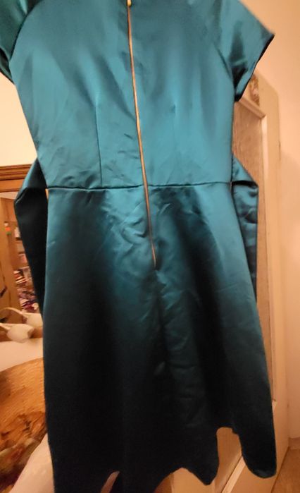 Sukienka koktajlowa firmy Closet szmaragdowa