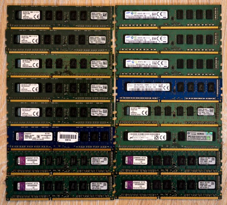 Пам'ять DDR3 ECC Unbuffered 4Гб 8Gb 16Гб 32Gb PC3 12800E 10600E 14900E