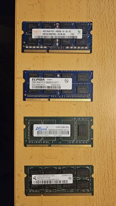 RAM variadas 4G 2 G