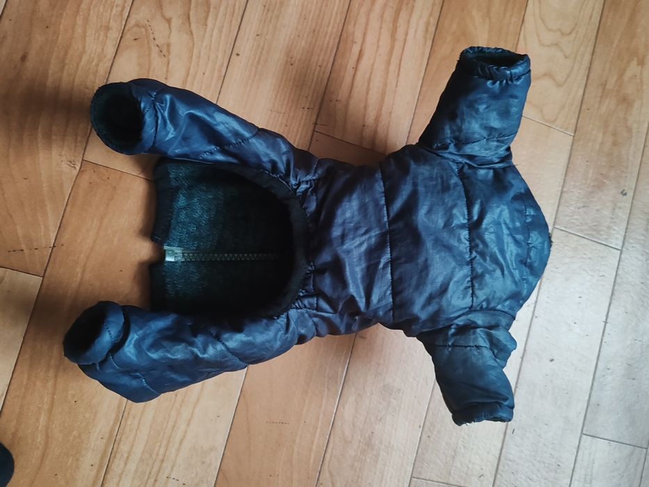 Комбінезон на синтепоні для маленького цуценя малих порід